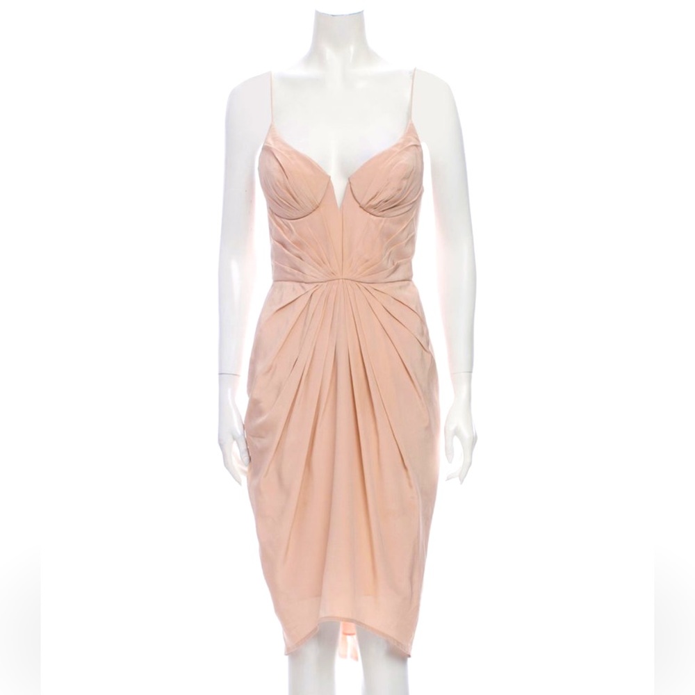 Zimmerman- Silk Midi Length Dress. Delicate pastel pink color.